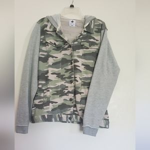 Camo Sweatshirt Jacket